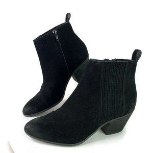 frye black suede booties